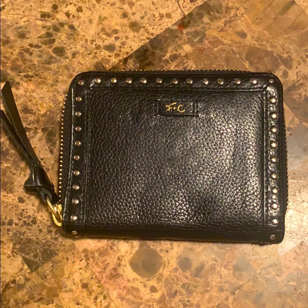 Foley + Corinna Black Bifold Zip Wallet